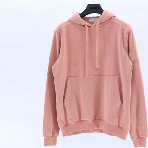 Spring Mens Simple Badge Hooded Sweatshirt