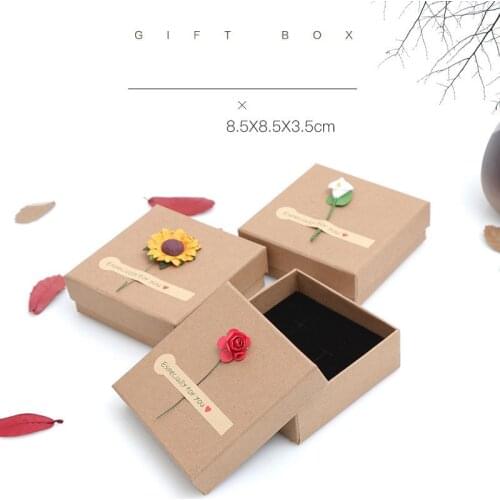 Vintage Jewelry Boxes For Bracelets Rose Sunflower-Shaped 8.5cm Diameter Packaging Beautiful Gift Boxes