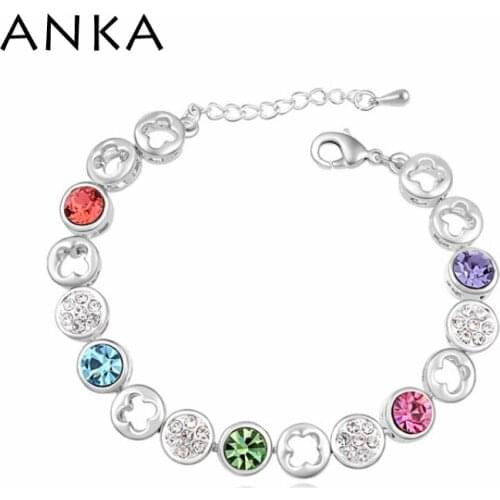 ANKA Jewelry Rushed 2020 New Design For Mothers Gift Crystal Bracelet Fashion Charm Made With Czech Crystals #106911