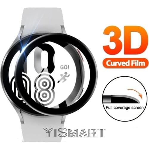 3D Curved Screen Protector For Samsung Galaxy Watch 4 40mm 44mm HD Clear Protective Film