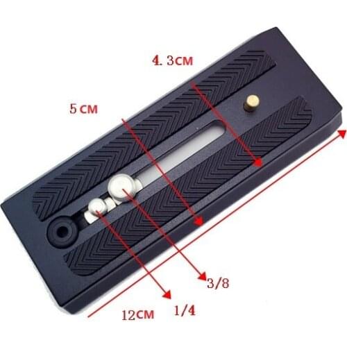 501PL extended Quick Release Plate P200 compatible for Manfrotto 500ah 701 577 Benro S4 S6 and JY-0606