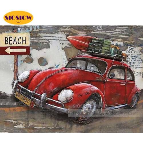 5d Diamond Painting Cars Full Round Square Old Car Cross Stitch Kit Diamond Mosaic Embroidery Rhinestones Art Vintage Home Decor