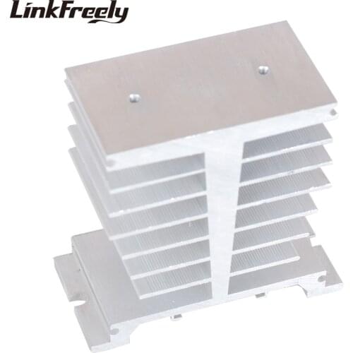 T84 60- 80A Aluminum Heat Sink Dissipator For Single Phase SSR Solid State Relay 74X60x80mm Heat Dissipation Radiator Newest
