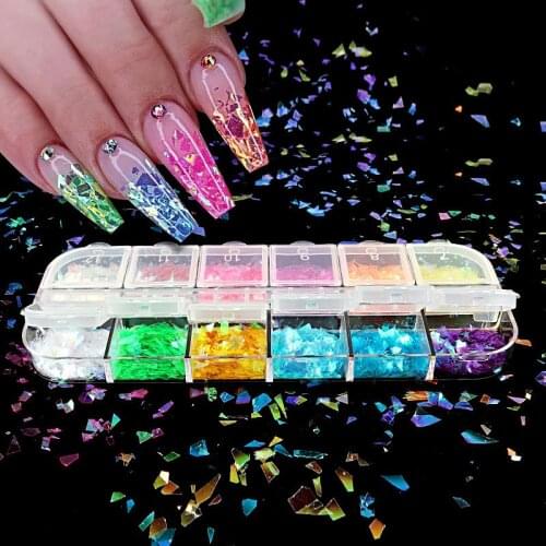 1Box Colorful Resin Filling Sequins Broken Glitter Sequin Diy Uv Epoxy Resin Mold Filler Nail Art Decor Crafts Jewelry Making