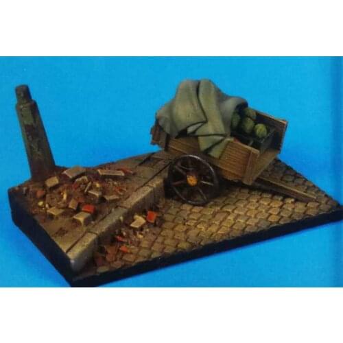 Partial miniature platform of resin scene 1:35