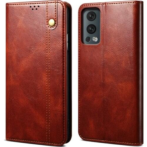 Nord2 5G Luxury Case Texture Leather Magnetic Book Skin Funda for Oneplus Nord 2 Case One Plus Nord 2 Flip Cover Shockproof Capa