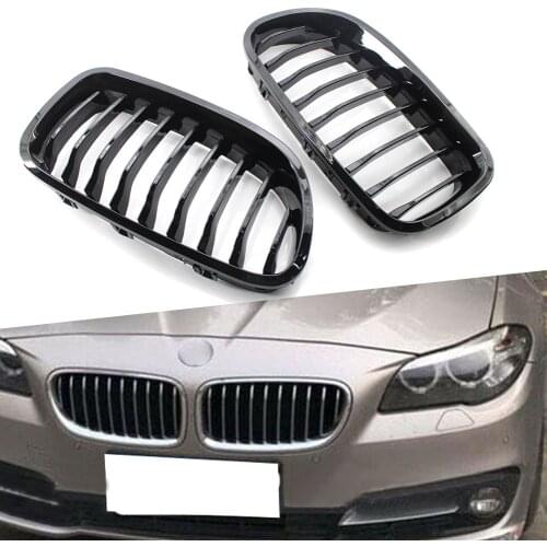 Gloss Black Car Front Kidney Grille Racing Grills For BMW F10 F11 M5 5Seires Sedan Touring 2010 2011 2012 2013 2014 2015 2016
