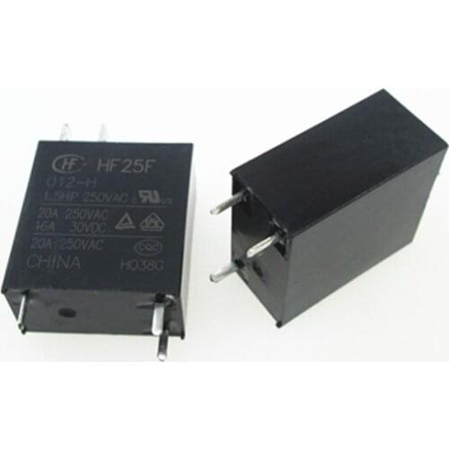 HOT NEW 12V relay JQC-25F-012-H JQC-25F-012-H-12VDC JQC-25F HF25F 012-H 12VDC DC12V 12V 20A 250VAC 3PIN