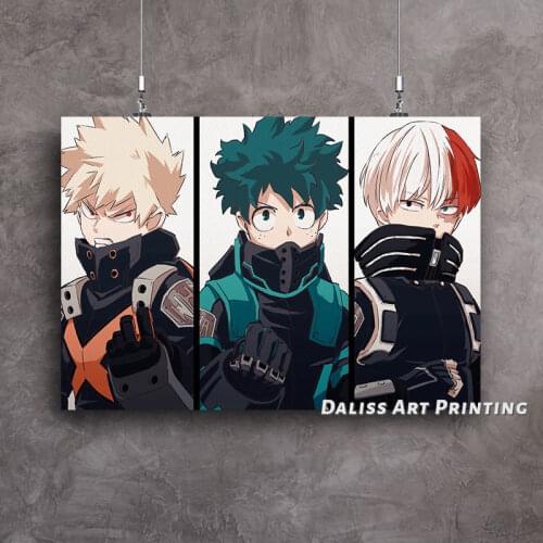 Canvas Anime My hero academia Pictures Home Decoration Paintings Poster HD Prints Wall Art Modular Living Room Framed