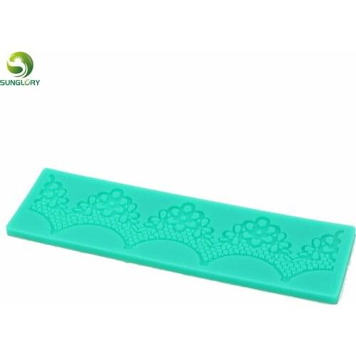 Fondant Lace Mold Silicone Impression Mold Flower Pattern Cake Lace Mat Silicone Baking Mat Sugar Craft Cake Decorating Tools