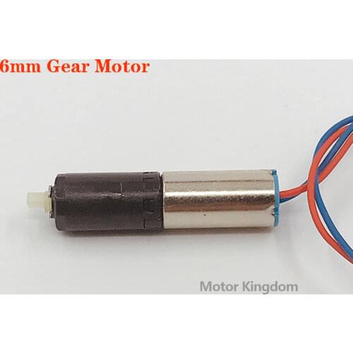 Tiny Mini 6mm Coreless Gear Motor DC 3V 3.7V 100RPM Precision Planetary Gear Motor DIY Car Model Robot Project Fingerprint Lock