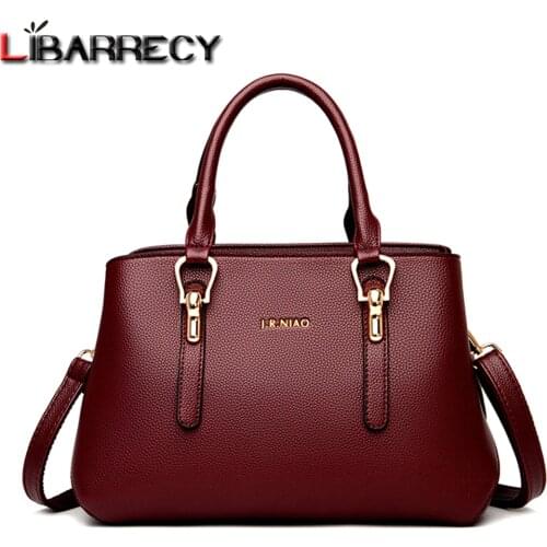 Luxury Designer Fashion Letter Womens Handbag High Quality Leather Ladies Shoulder Bag Solid Color Design Women Messenger Bags