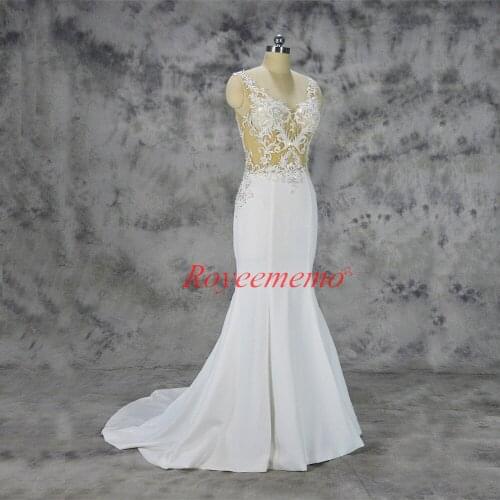 Свадебные платья с v-образным вырезом Royeememo China At AliExpress