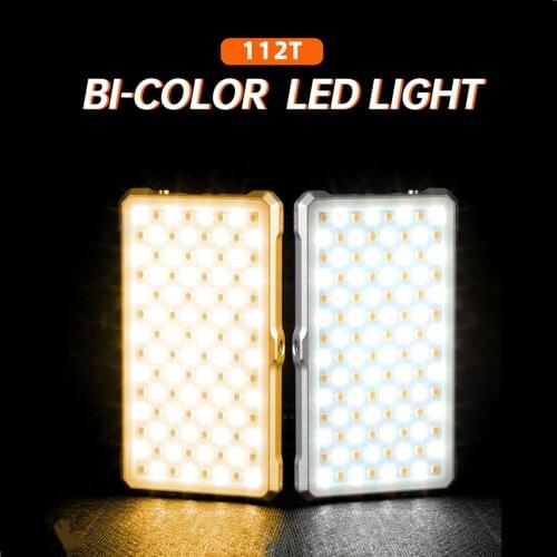 Soonpho 112 LED selfie light High CRI Light 3000K-5500K Ultra-thin Portable Phone Video Light aro de luz led para maquillaje
