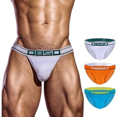 New Man Underwear High Quality Cotton Mens Briefs Sexy Men Underpants Breathable Gay Mens Panties Low Waist Bikini Cueca BS3133