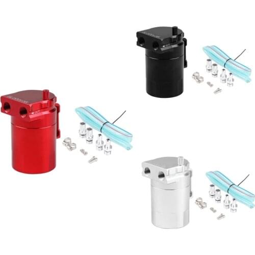 Dyno Racing Universal Oil Catch Can Engine Oil Catch Tank Aluminum Catch Can Oil Separator 300Ml