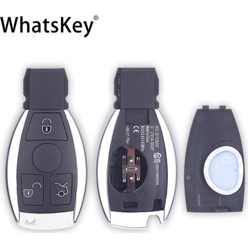 WhatsKey 3 Button For Mercedes Benz Year 2010+ C E S Class W211 W204 W205 W212 CLA BGA Key Shell Replace Smart Remote Key Case