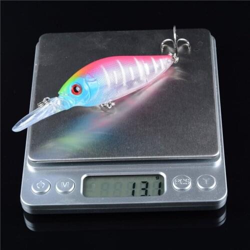 6 Colors 12g/11cm Minnow Artificial Sinking ABS Plastic Hard Bait Wobbler Swimbait Bionic Bait 3D Eyes 6# With Hook Fishing Lure