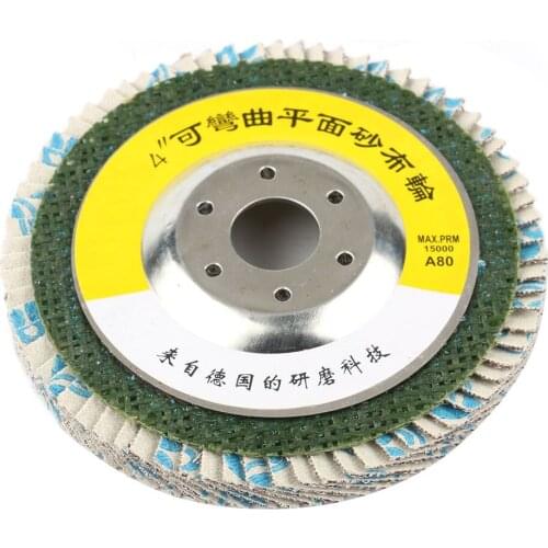 1PC Grit 80 4"Flap Discs Grinding Wheels Grinder Sanding Discs Metal Plastic Wood Abrasive Tool