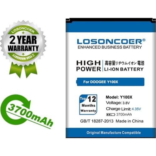 LOSONCOER Battery 3100mAh For DOOGEE NOVA Y100X Battery