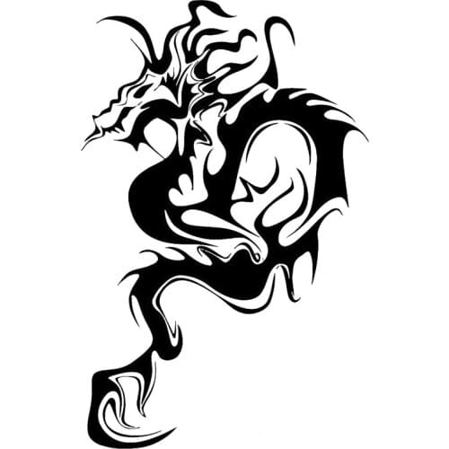 Cartoons Dragon Car Sticker Car Decals Motorcycle Decals Scratches Waterproof PVC Good Quality Waterproof Sun Protection Anti-UV