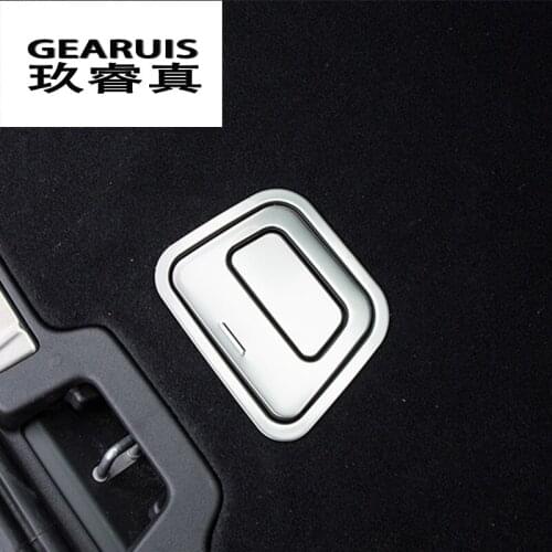 Car Styling For Volvo XC60 2018 rear trunk switch button stainless steel decoration Sticker cover trim interior auto Accessories