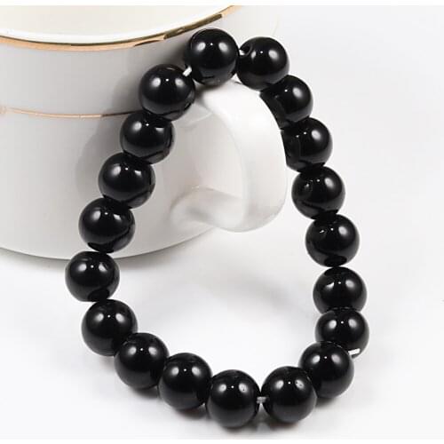 Buddha Black White Natural Stone Rock Lava Beads Strand Bracelet Men Women Rosary Bracelets Meditation Bangles Yoga Jewelry Gift