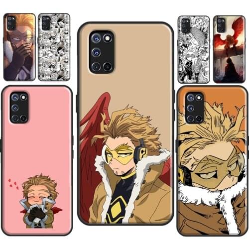 BNHA Hawks Coat Anime Case For OPPO A1K A3S A5S A15 A52 A72 A83 A91 F5 A5 A9 A31 A53 2020 Reno 2 Z 4 Pro Coque
