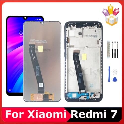 6.26" AAA+ Digitizer Assembly For Xiaomi Redmi 7 Display Panel LCD Touch Screen M1810F6LG With Frame Replacement Repair Tools