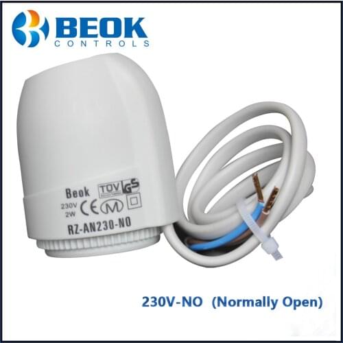 For Manifold in Underflooring Heating System 230V Normally Open Type Thermal Electric Actuator