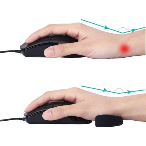 B2EF Ergonomic Mouse Pad Silicon Gel Non-slip Streamline Wrist Rest Support Mat