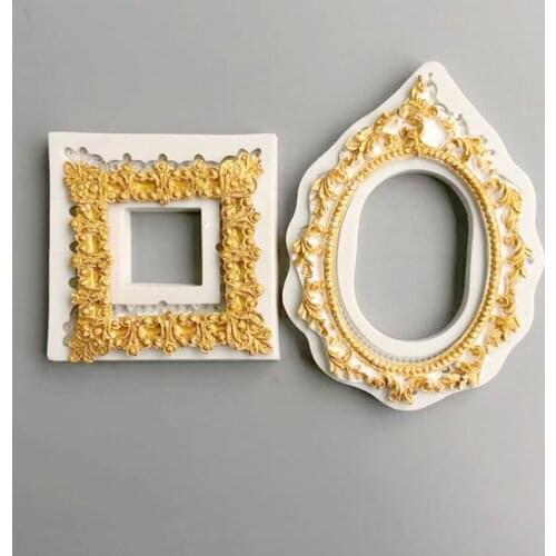 European Embossed decoration silicone mold candy cake chocolate decoration tool