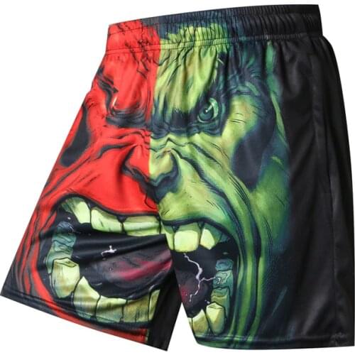 Summer 3D Printing Pattern Beach Pants Fashion Sports Pants Printing Animation Fast Drying Surf Shorts Mens Fitness Pants