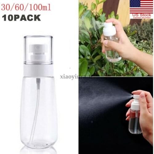 1Pcs Transparent Empty Spray Bottles 30ml/60ml/100ml Plastic Mini Refillable Container Empty Cosmetic Containers
