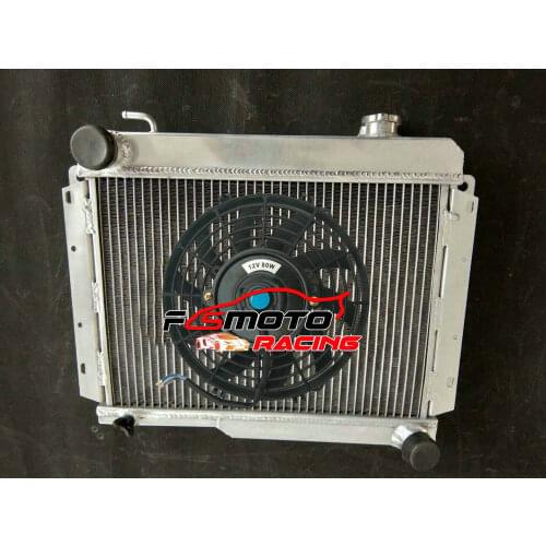 56MM Aluminum Radiator + Fan For Renault Alpine A110 R8 Gordini 1300 Engine 1965-1971 Radiateur Coupe