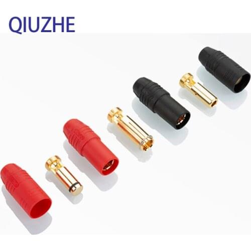 Amass XT150 AS150 Male Female Spark-Proof Connector 7mm Gold-Plated Banana Plug For Battery High-Voltage Spark-Proof Charging