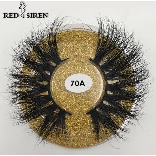 RED SIREN 25mm 3d Mink Lashes Natural Thick Dramatic Long Eye Lashes Makeup Extention Fake Eyelashes 25 mm Mink Eyelashes
