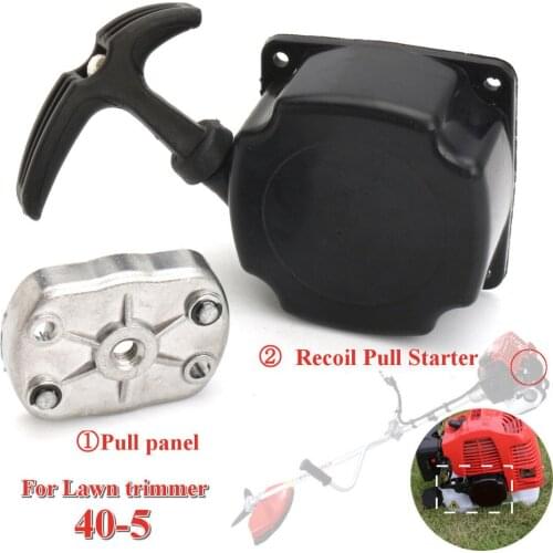 1set Lawnmower Recoil Pull Starter & Pull Panel Set For Lawn Mover Trimmer 40-5 Accessories