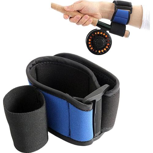 Fly Fishing Casting Aid Wrist Support Breathable Neoprene Soft Elastic Cushion Attachment For Fishing Rod Safety Pesca Tackle