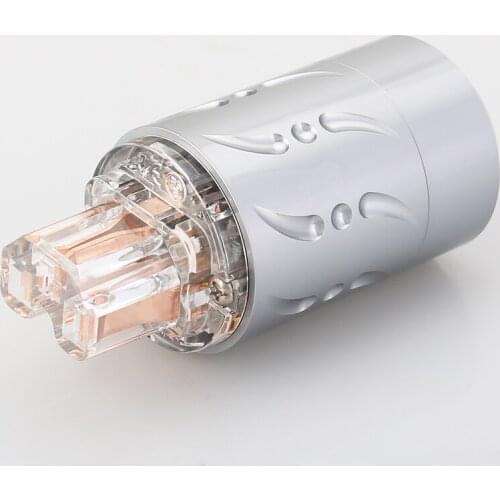 Viborg x1PCS Aluminium Alloy 99.99% Pure Copper 20A Female IEC Connector HIFI AC power Plug