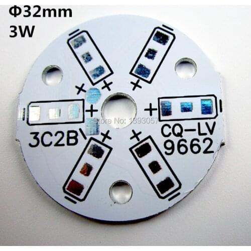 50pcs 3W smd 5630 smd5730 Aluminum Base plate, 5730 heatsink led lamp pcb for LED bulbs diy