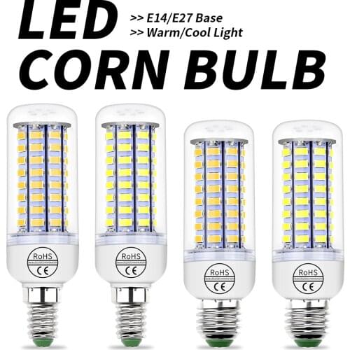 E27 LED Corn Light E14 Candle Bulb LED 3W 5W 7W 9W 15W GU10 LED Lamp 220V Light Bulb 5730 SMD Chandelier Bombillas Home Lighting