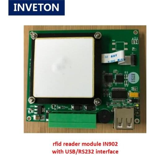 Uhf rfid reader module rs-232/ttl 902-928mhz gen2 / epc passive small usb rfid reader writer module 2dbi antenna ceramics