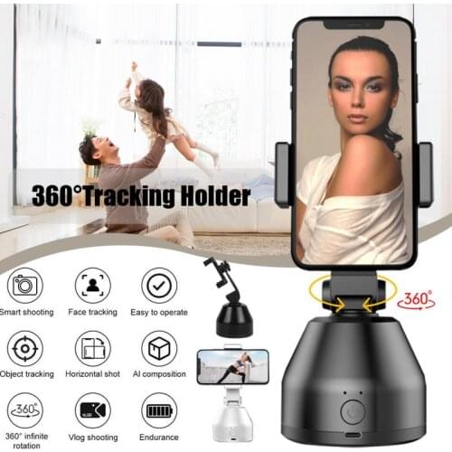 Smart Face Tracking Gimbal 360° Rotation Face Tracking Mobile Phone Stand AI Gimbal Tracking Cameraman tool