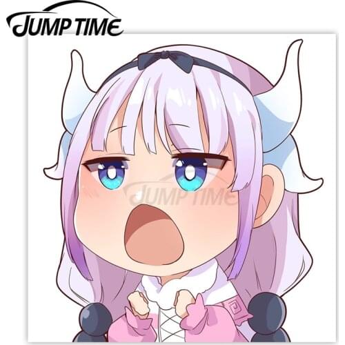 Jump Time 13 x 11.5cm Vinyl Car Stickers Kanna Anime Avatar Car Decals Funny Motorcycle Trunk Waterproof Car Accessories