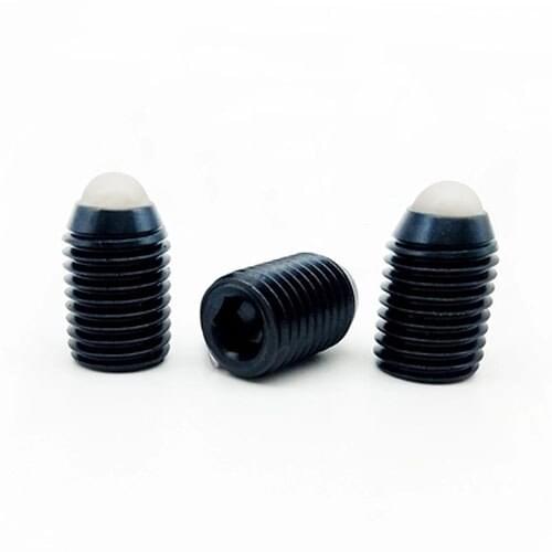 1pcs M12 M16 Resin ball head Allen bolt Spring plunger 12.9 Nylon heads Set screw hexagon Springs positioning bead