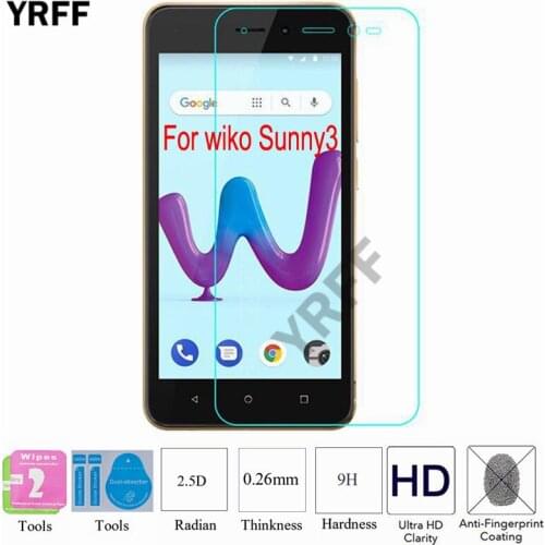 2PCS 2.5D 0.25mm 9H Tempered Glass Screen Protector Protective Film For WIKO Harry 2 Harry2 For WIKO Sunny 3 Sunny3