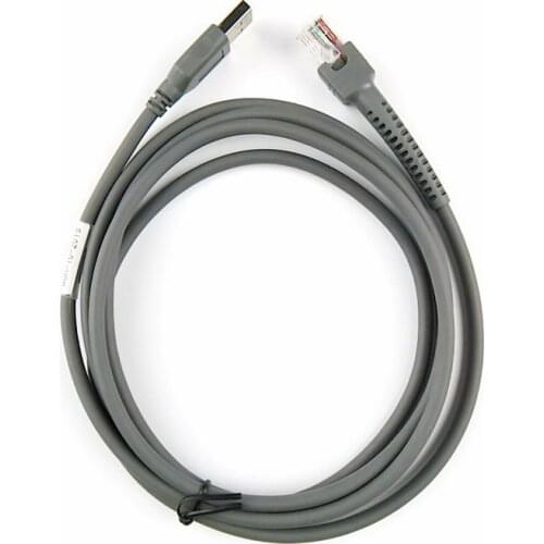 2pcs 2M(7ft) USB Cable forBarCode Scanner Symbol LS2208AP LS1203 LS4208 LS4278 DS6707 DS6708,Can Replace RS232 PS/2 Cable
