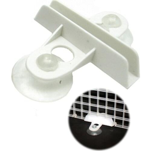 20 Pcs Aquarium Suction Cup Separator Clip White Plastic Divider Sheet Holder for Aquarium Fish Tank Aquatic Pet Parts