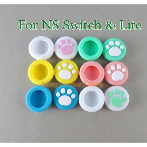 200pcs/lot For Nintend Switch Lite Controller Cat Claw Silicone Analog Thumb Sticks Caps for NS Switch Joy Con Grip